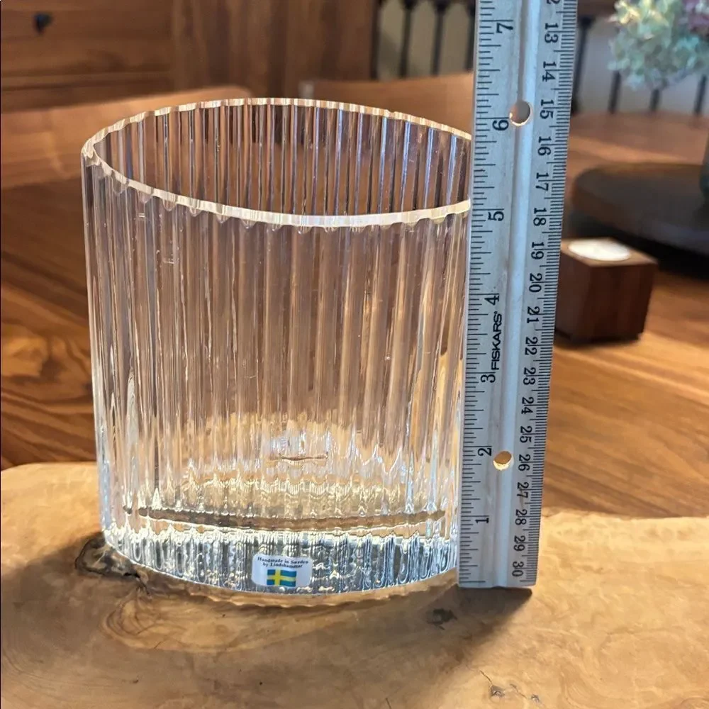 Lindshammar Sweden Glass Vase